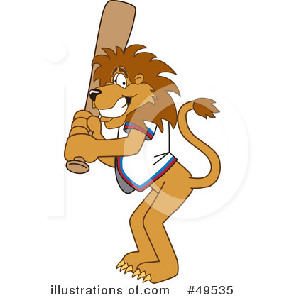 Royalty-Free (RF) Lion Character Clipart Illustration by Mascot Junction - Stock Sample #49535