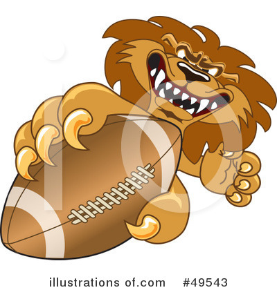 Football Clipart #49543 by Toons4Biz