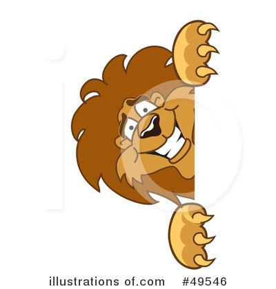 Royalty-Free (RF) Lion Character Clipart Illustration by Mascot Junction - Stock Sample #49546