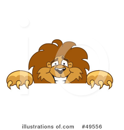 Royalty-Free (RF) Lion Character Clipart Illustration by Mascot Junction - Stock Sample #49556