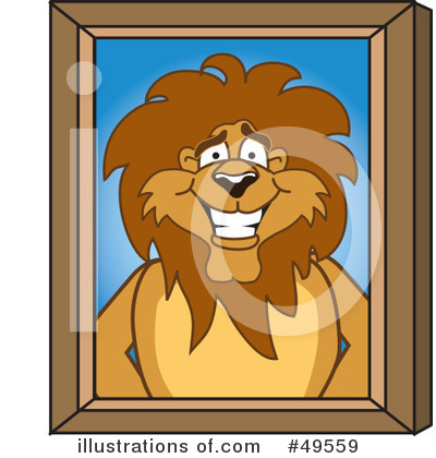 Royalty-Free (RF) Lion Character Clipart Illustration by Mascot Junction - Stock Sample #49559