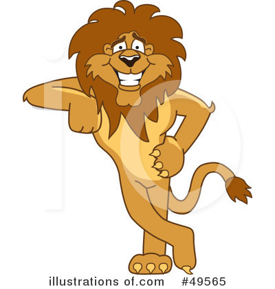 Royalty-Free (RF) Lion Character Clipart Illustration by Mascot Junction - Stock Sample #49565