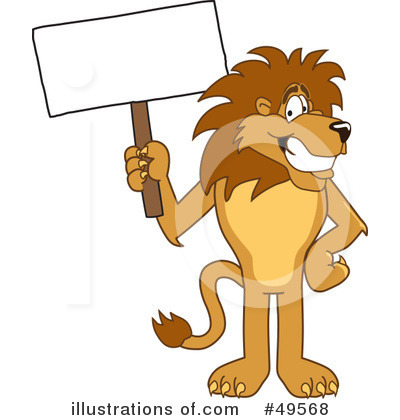 Royalty-Free (RF) Lion Character Clipart Illustration by Mascot Junction - Stock Sample #49568
