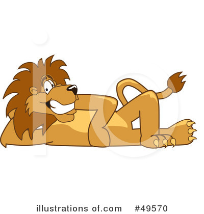 Royalty-Free (RF) Lion Character Clipart Illustration by Mascot Junction - Stock Sample #49570