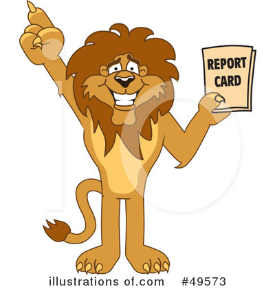 Royalty-Free (RF) Lion Character Clipart Illustration by Mascot Junction - Stock Sample #49573