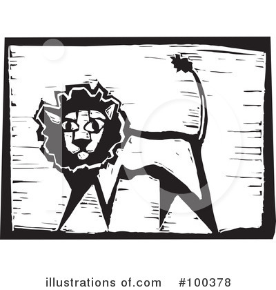 Royalty-Free (RF) Lion Clipart Illustration by xunantunich - Stock Sample #100378