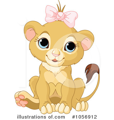 Royalty-Free (RF) Lion Clipart Illustration by Pushkin - Stock Sample #1056912