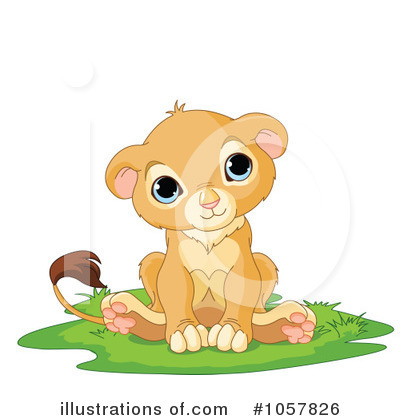 Royalty-Free (RF) Lion Clipart Illustration by Pushkin - Stock Sample #1057826
