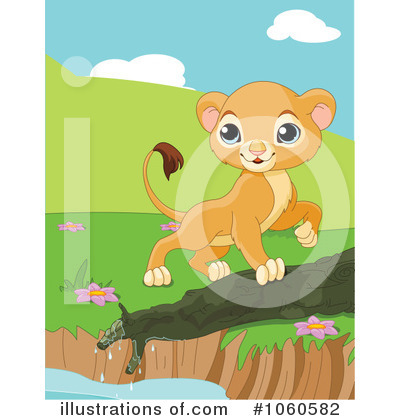 Royalty-Free (RF) Lion Clipart Illustration by Pushkin - Stock Sample #1060582