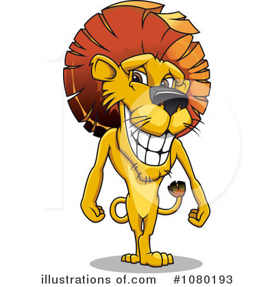Royalty-Free (RF) Lion Clipart Illustration by Vector Tradition SM - Stock Sample #1080193