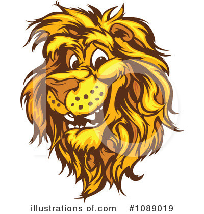 Royalty-Free (RF) Lion Clipart Illustration by Chromaco - Stock Sample #1089019