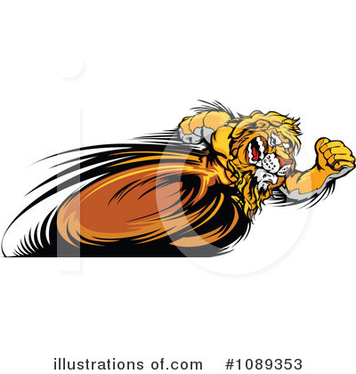 Royalty-Free (RF) Lion Clipart Illustration by Chromaco - Stock Sample #1089353