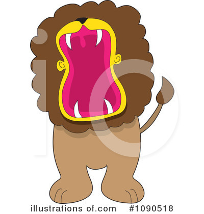 Royalty-Free (RF) Lion Clipart Illustration by Maria Bell - Stock Sample #1090518