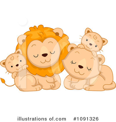 Royalty-Free (RF) Lion Clipart Illustration by BNP Design Studio - Stock Sample #1091326