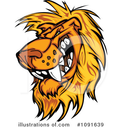 Royalty-Free (RF) Lion Clipart Illustration by Chromaco - Stock Sample #1091639
