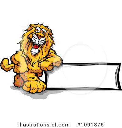 Royalty-Free (RF) Lion Clipart Illustration by Chromaco - Stock Sample #1091876