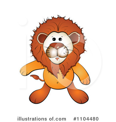Royalty-Free (RF) Lion Clipart Illustration by merlinul - Stock Sample #1104480