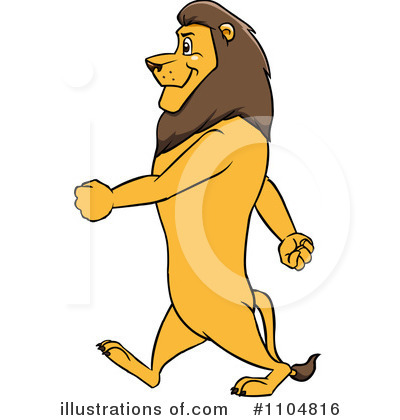 Royalty-Free (RF) Lion Clipart Illustration by Cartoon Solutions - Stock Sample #1104816