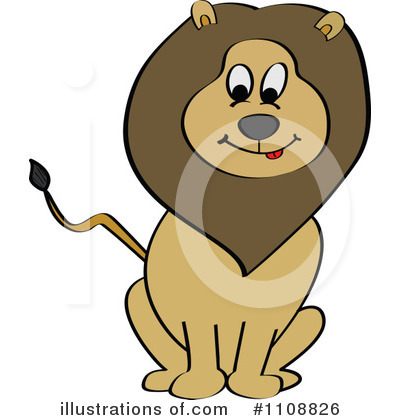 Royalty-Free (RF) Lion Clipart Illustration by Andrei Marincas - Stock Sample #1108826