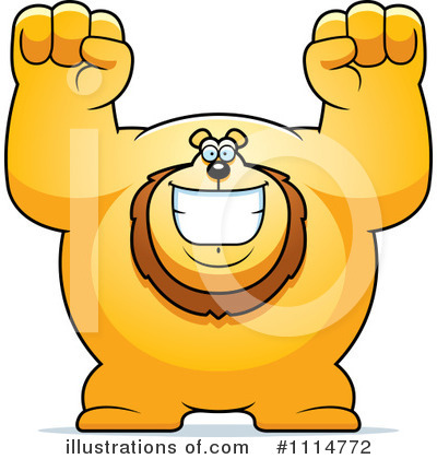 Royalty-Free (RF) Lion Clipart Illustration by Cory Thoman - Stock Sample #1114772
