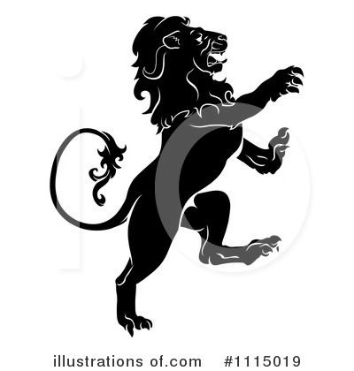 Royalty-Free (RF) Lion Clipart Illustration by AtStockIllustration - Stock Sample #1115019