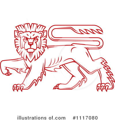 Royalty-Free (RF) Lion Clipart Illustration by Vector Tradition SM - Stock Sample #1117080