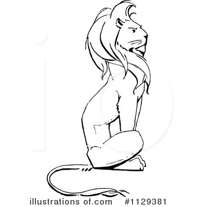 Lion Clipart #1129381 by Prawny Vintage