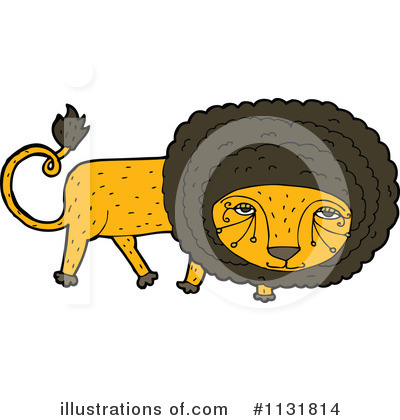 Royalty-Free (RF) Lion Clipart Illustration by lineartestpilot - Stock Sample #1131814