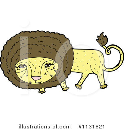 Royalty-Free (RF) Lion Clipart Illustration by lineartestpilot - Stock Sample #1131821