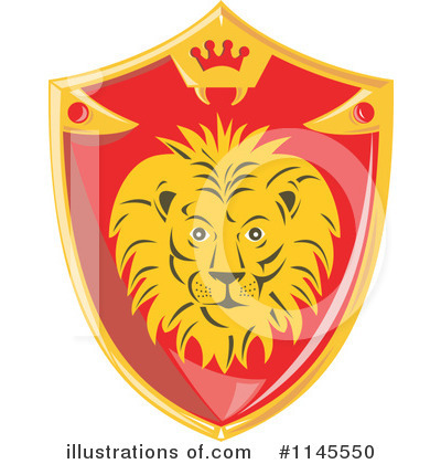 Royalty-Free (RF) Lion Clipart Illustration by patrimonio - Stock Sample #1145550