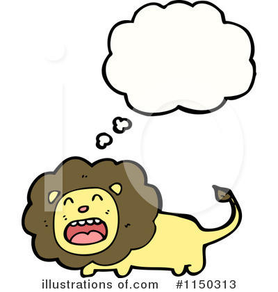 Royalty-Free (RF) Lion Clipart Illustration by lineartestpilot - Stock Sample #1150313