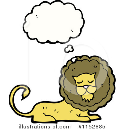 Royalty-Free (RF) Lion Clipart Illustration by lineartestpilot - Stock Sample #1152885