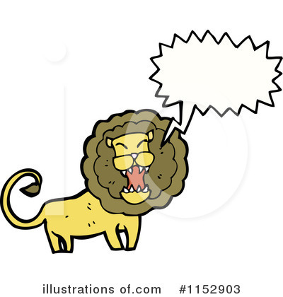Royalty-Free (RF) Lion Clipart Illustration by lineartestpilot - Stock Sample #1152903