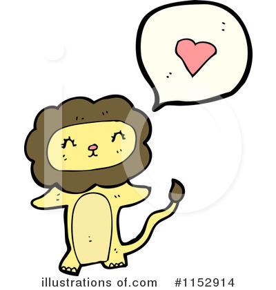 Royalty-Free (RF) Lion Clipart Illustration by lineartestpilot - Stock Sample #1152914