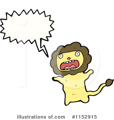 Royalty-Free (RF) Lion Clipart Illustration by lineartestpilot - Stock Sample #1152915