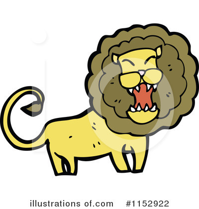 Royalty-Free (RF) Lion Clipart Illustration by lineartestpilot - Stock Sample #1152922