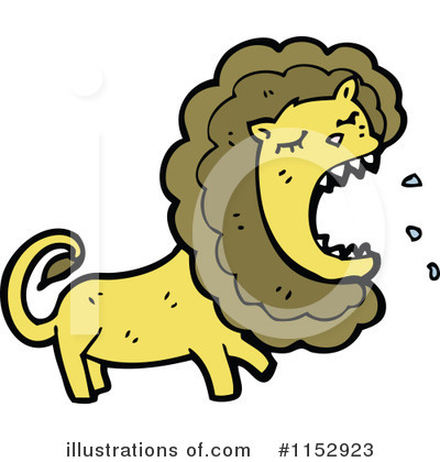 Royalty-Free (RF) Lion Clipart Illustration by lineartestpilot - Stock Sample #1152923