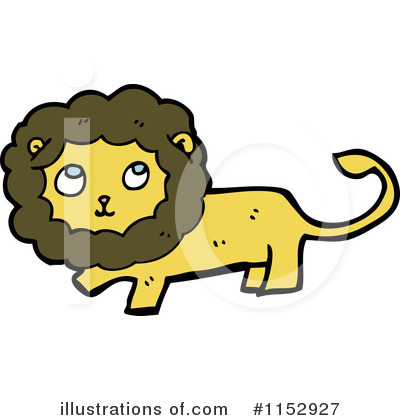 Royalty-Free (RF) Lion Clipart Illustration by lineartestpilot - Stock Sample #1152927