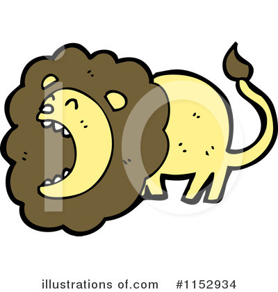 Royalty-Free (RF) Lion Clipart Illustration by lineartestpilot - Stock Sample #1152934
