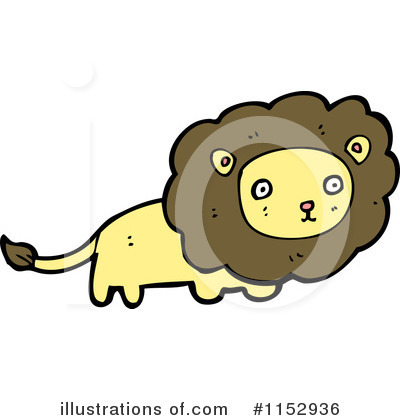 Royalty-Free (RF) Lion Clipart Illustration by lineartestpilot - Stock Sample #1152936