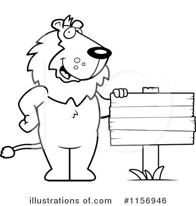 Royalty-Free (RF) Lion Clipart Illustration by Cory Thoman - Stock Sample #1156946