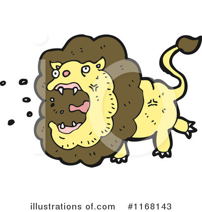 Royalty-Free (RF) Lion Clipart Illustration by lineartestpilot - Stock Sample #1168143