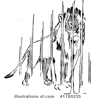 Royalty-Free (RF) Lion Clipart Illustration by Prawny Vintage - Stock Sample #1180235
