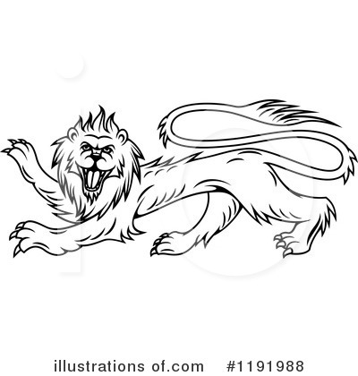 Royalty-Free (RF) Lion Clipart Illustration by Vector Tradition SM - Stock Sample #1191988