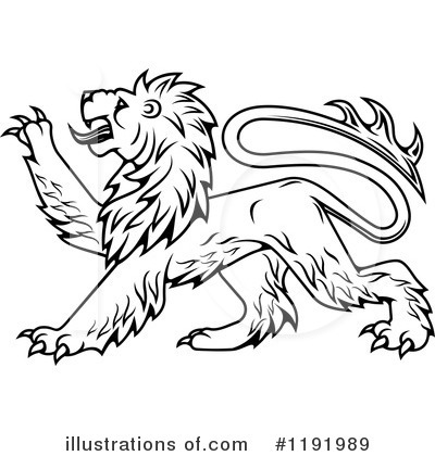 Royalty-Free (RF) Lion Clipart Illustration by Vector Tradition SM - Stock Sample #1191989