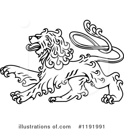 Royalty-Free (RF) Lion Clipart Illustration by Vector Tradition SM - Stock Sample #1191991