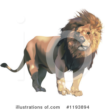 Royalty-Free (RF) Lion Clipart Illustration by dero - Stock Sample #1193894