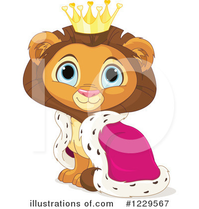 Royalty-Free (RF) Lion Clipart Illustration by Pushkin - Stock Sample #1229567