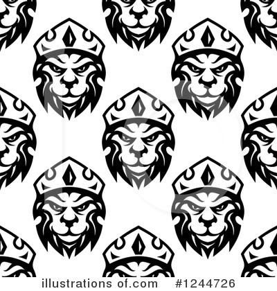 Royalty-Free (RF) Lion Clipart Illustration by Vector Tradition SM - Stock Sample #1244726