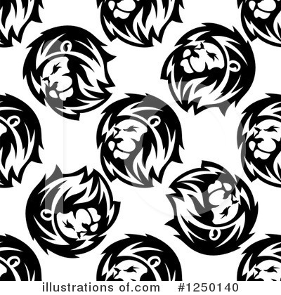 Royalty-Free (RF) Lion Clipart Illustration by Vector Tradition SM - Stock Sample #1250140